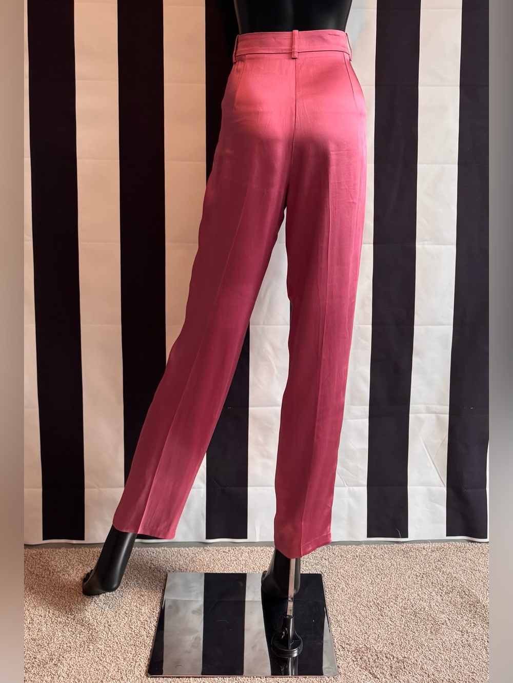 Emporio Armani Pink Straight-Leg Tailored Trousers - Picture 4 of 7